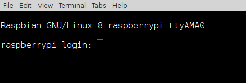 Raspberry PI ログイン画面